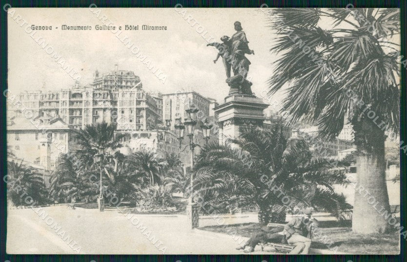 Genova Città Monumento Duca di Galliera cartolina WX2794 – fronte