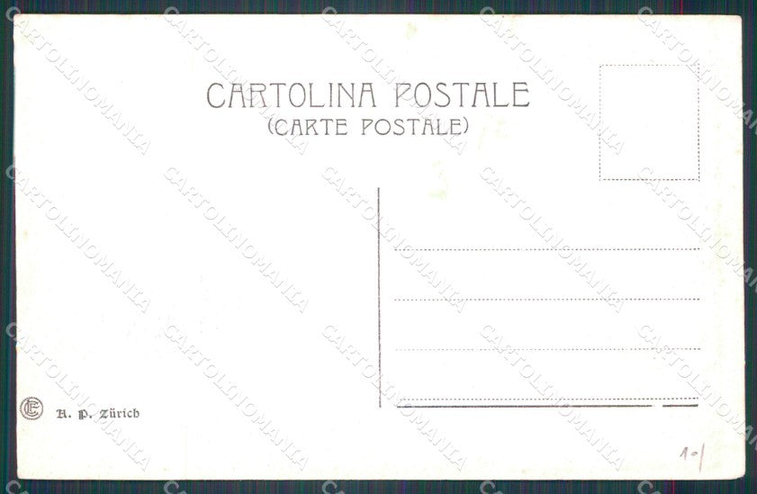 Genova Città Piazza Caricamento Tram Carretti cartolina WX2801 – retro