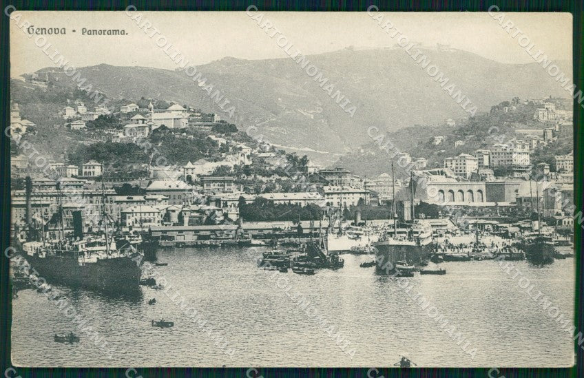 Genova Città Navi cartolina WX2804 – fronte