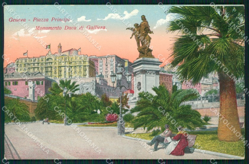 Genova Città Monumento Duca di Galliera cartolina WX2810 – fronte
