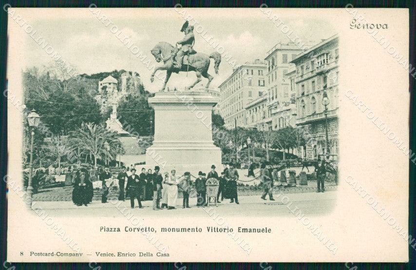 Genova Città Piazza Corvetto FORI cartolina WX2813 – fronte
