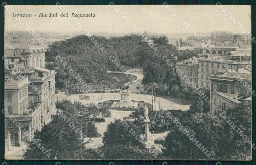 Genova Città Giardini Acquasola cartolina WX2815 – fronte
