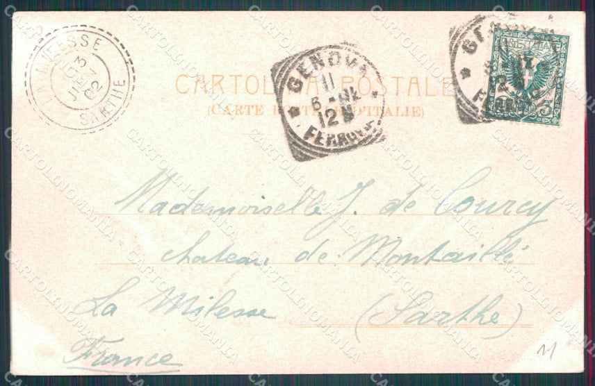 Genova Città Villa Rosazza PIEGHINA cartolina WX2816 – retro