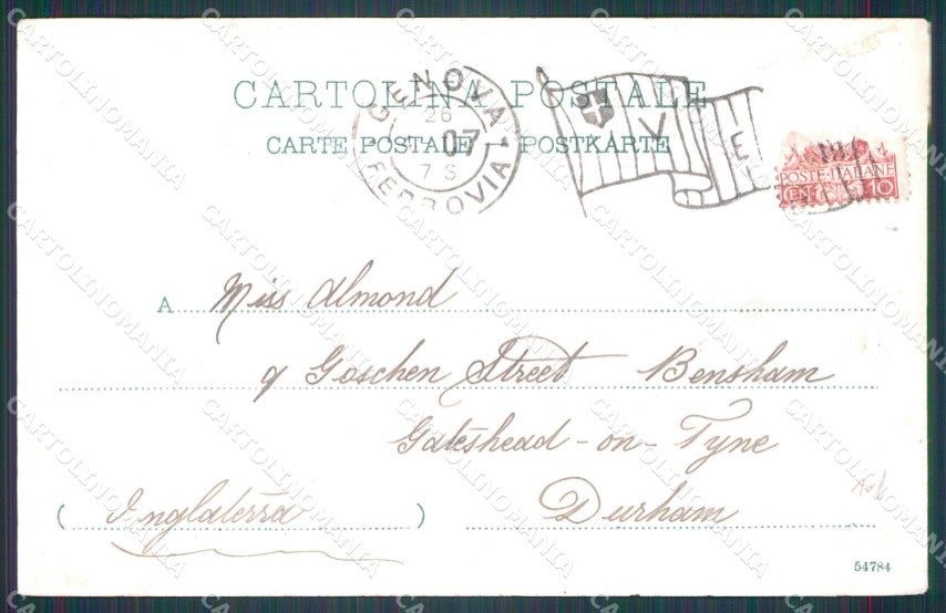 Genova Città cartolina WX2820 – retro