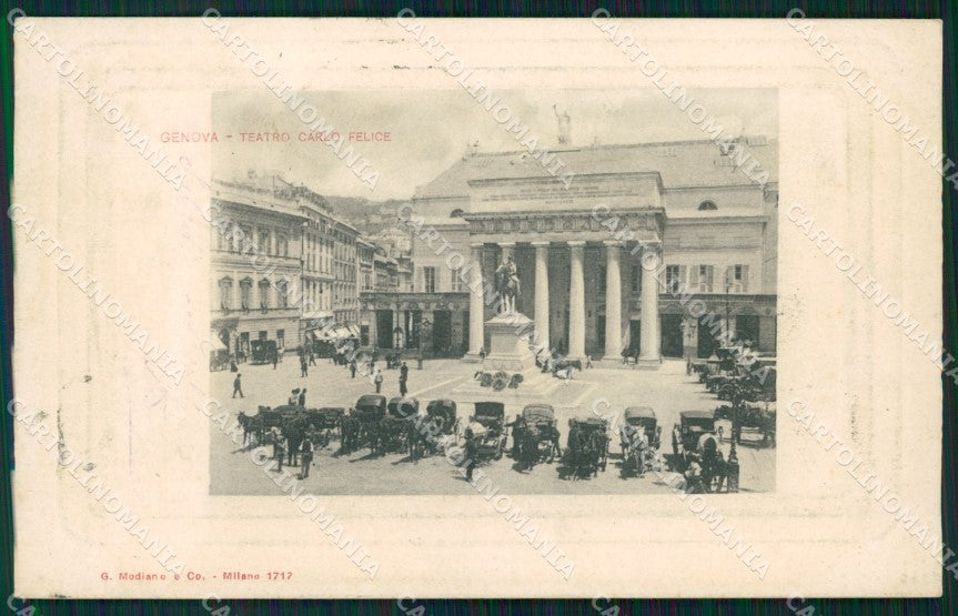 Genova Città Teatro ABRASA cartolina WX2821 – fronte