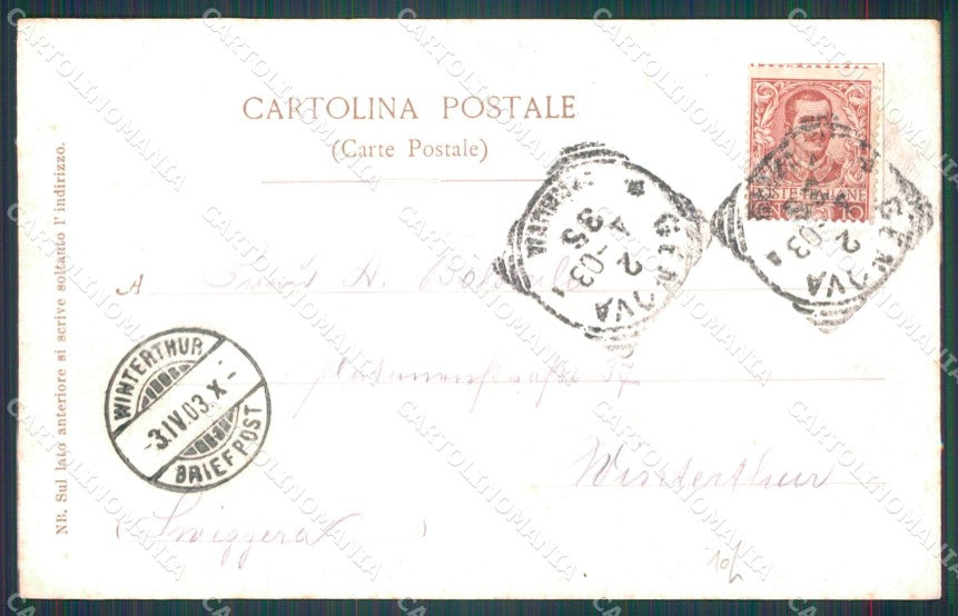 Genova Città Piazza Corvetto cartolina WX2825 – retro