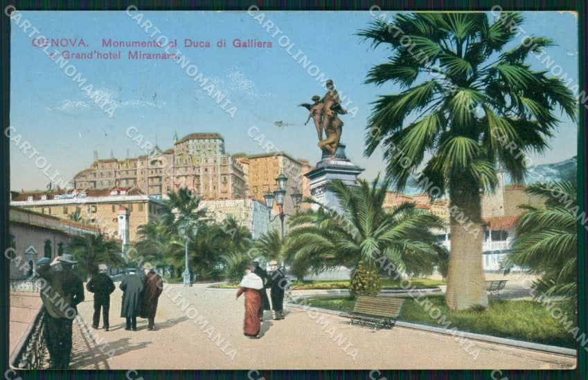 Genova Città Monumento Duca di Galliera cartolina WX2826 – fronte