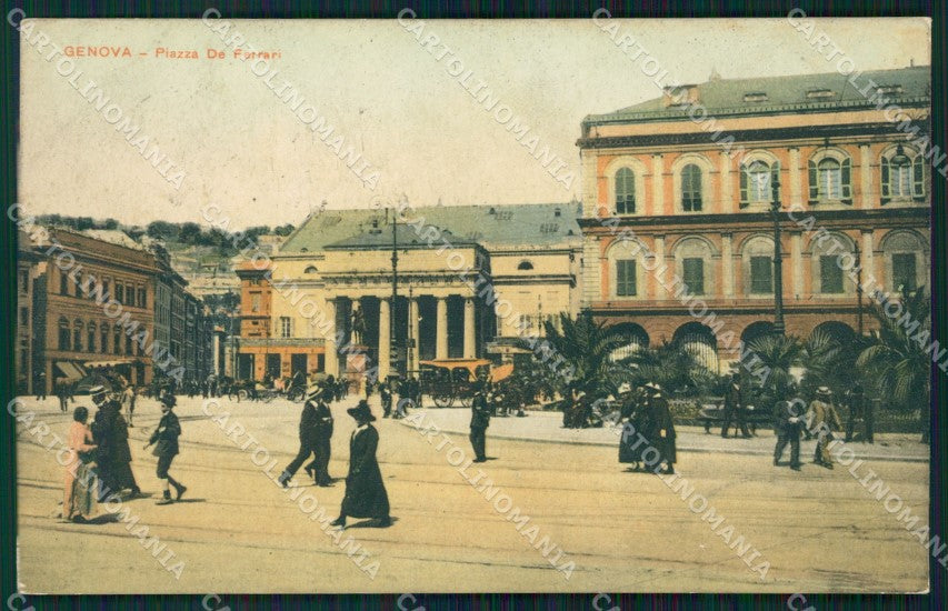 Genova Città Piazza De Ferrari cartolina WX2833 – fronte
