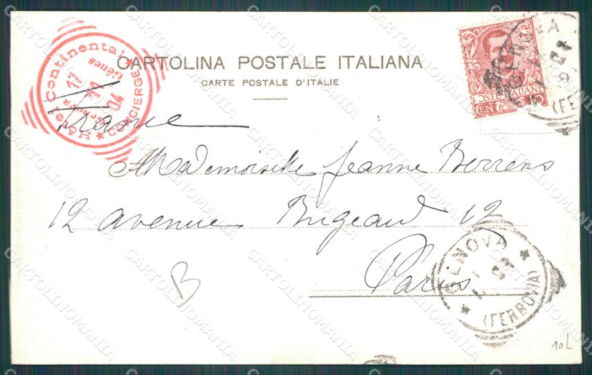Genova Città Palazzo Doria cartolina WX2841 – retro