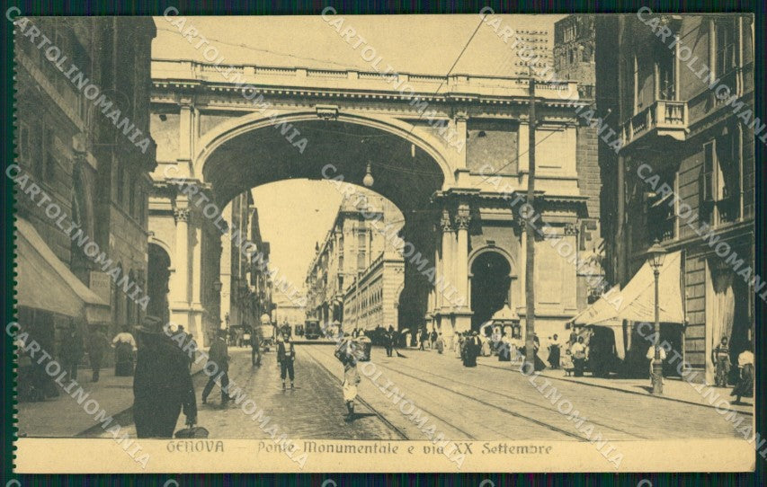 Genova Città Ponte Monumentale cartolina WX2853 – fronte