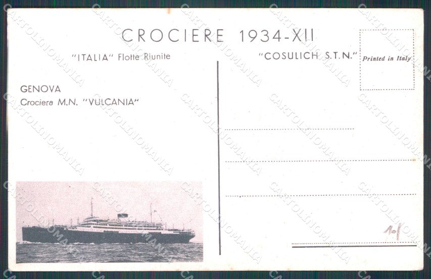 Genova Città Navi cartolina WX2856 – retro