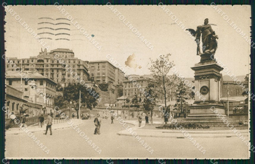 Genova Città Piazza Principe PIEGHINA cartolina WX2876 – fronte