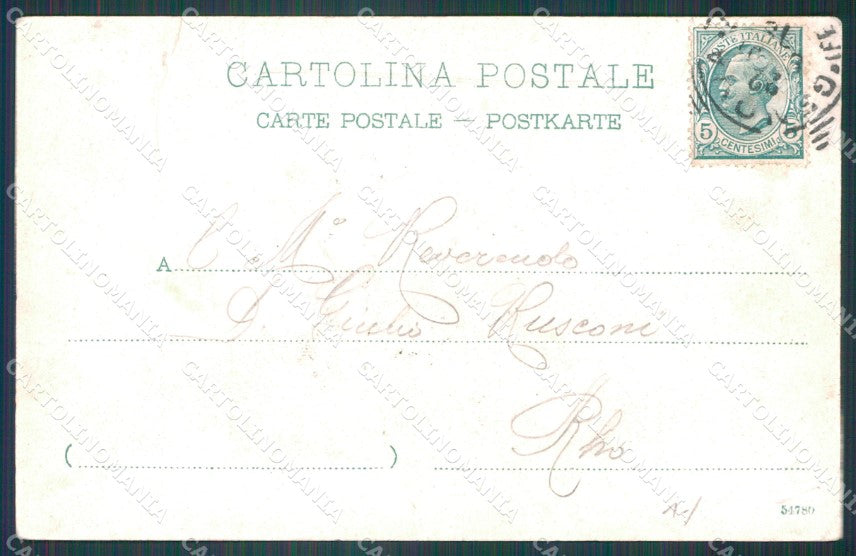 Genova Città Castello de Albertis PIEGA cartolina WX2877 – retro