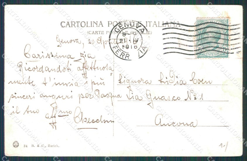 Genova Città Nuova Stazione Orientale Genova Brignole cartolina WX2890 – retro