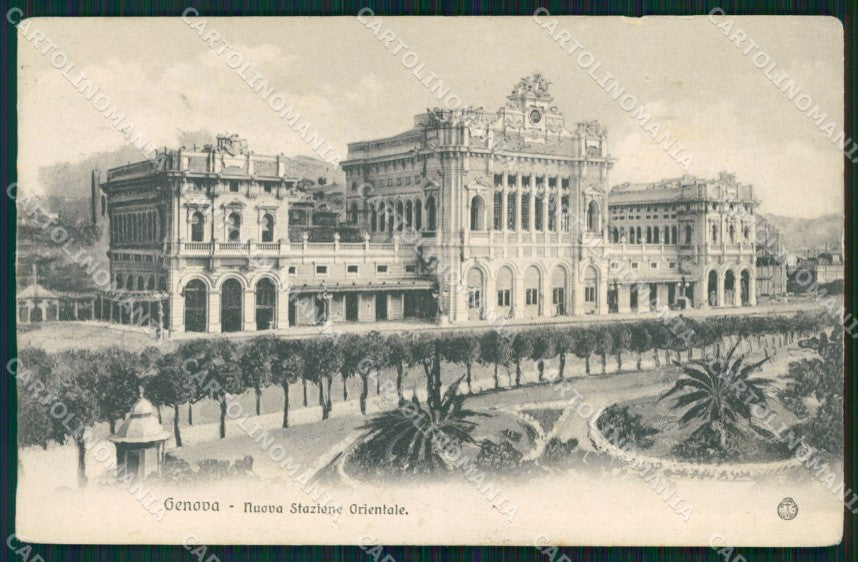 Genova Città Nuova Stazione Orientale Genova Brignole cartolina WX2891 – fronte