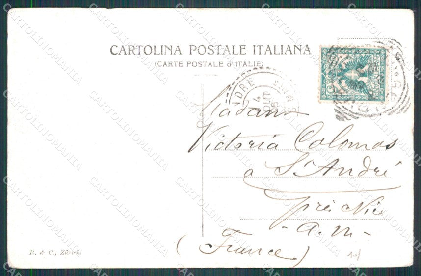 Genova Città Nuova Stazione Orientale Genova Brignole cartolina WX2891 – retro