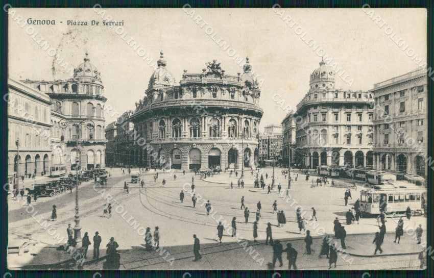 Genova Città Piazza de Ferrari cartolina WX2897 – fronte