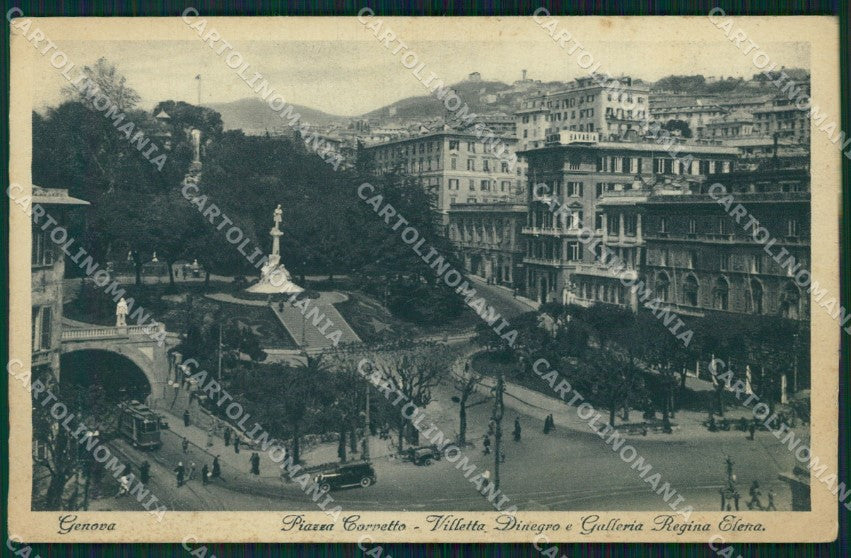Genova Città Piazza Corvetto cartolina WX2898 – fronte
