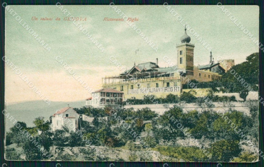 Genova Città Ristorante Righi cartolina WX2908 – fronte