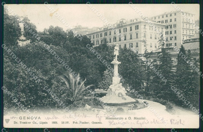 Genova Città PIEGA STRAPPINO cartolina WX2913 – fronte