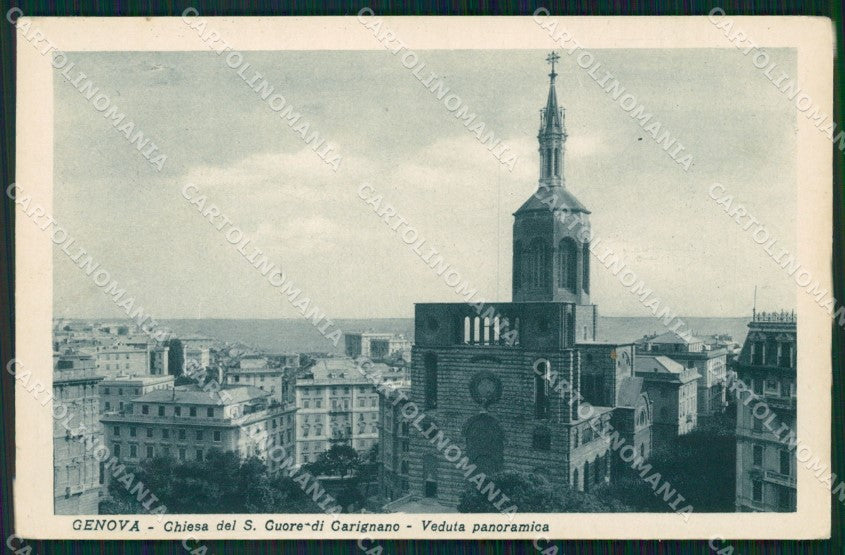 Genova Città Chiesa Sacro Cuore di Carignano cartolina WX2921 – fronte