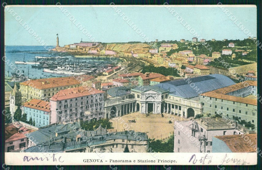 Genova Città Stazione Principe COLLA cartolina WX2922 – fronte