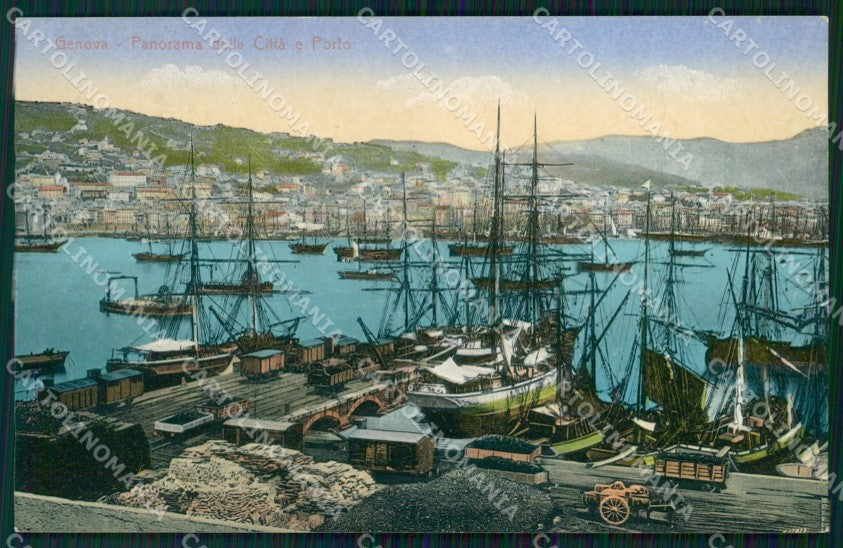 Genova Città Porto cartolina WX2923 – fronte