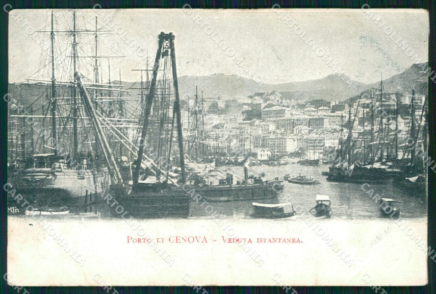 Genova Città Porto cartolina WX2925 – fronte