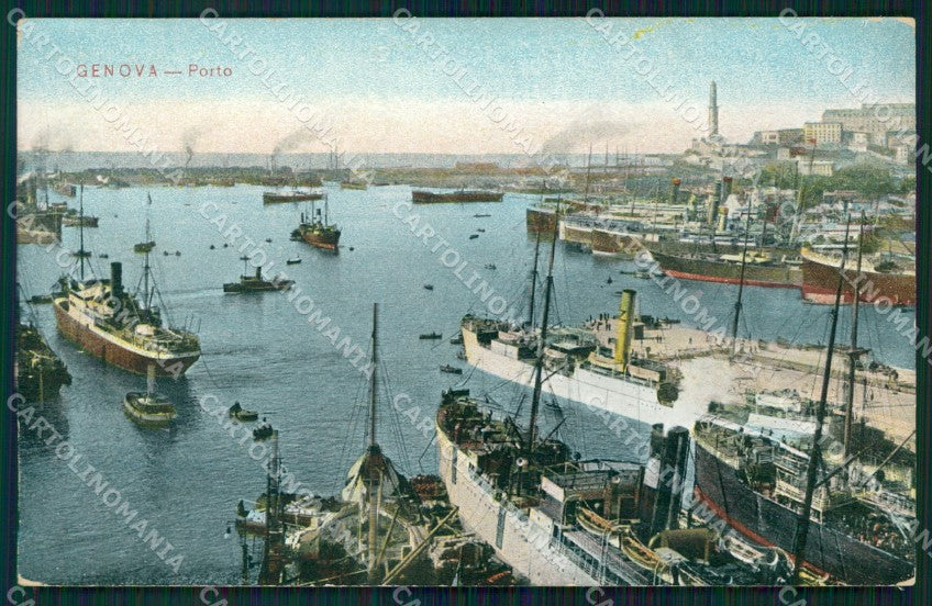 Genova Città Porto cartolina WX2931 – fronte
