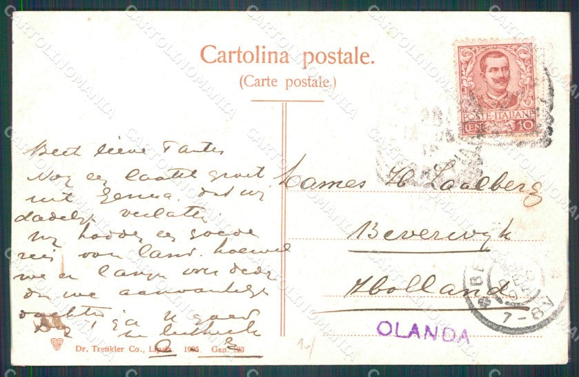 Genova Città Piazza Corvetto cartolina WX2932 – retro