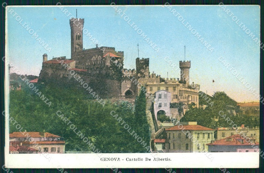 Genova Città Castello de Albertis cartolina WX2937 – fronte