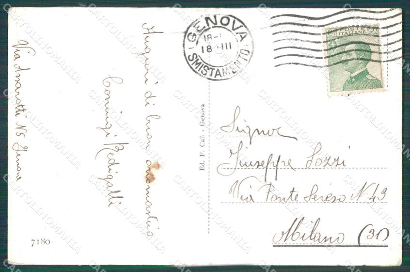 Genova Città Casa Cristoforo Colombo cartolina WX2938 – retro