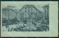 Genova Città Piazza Corvetto Chiaro di Luna PIEGA cartolina WX2947 – fronte