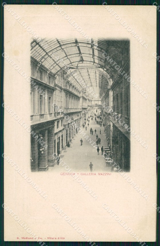 Genova Città Galleria Mazzini cartolina WX2949 – fronte