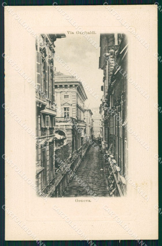 Genova Città Via Garibaldi cartolina WX2951 – fronte