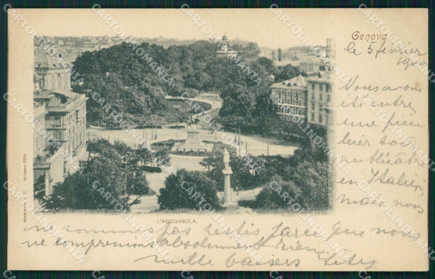 Genova Città Acquasola cartolina WX2956 – fronte