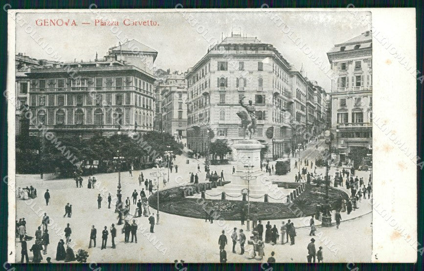 Genova Città Piazza Corvetto cartolina WX2958 – fronte