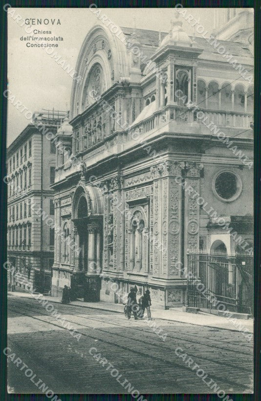 Genova Città Chiesa Immacolata Concezione cartolina WX2963 – fronte