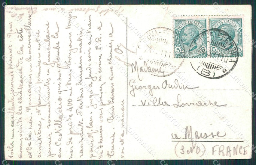 Genova Città PIEGHE STRAPPO cartolina WX2967 – retro