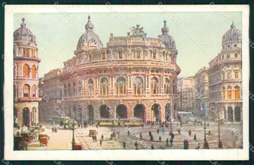 Genova Città Piazza De Ferrari Borsa cartolina WX2970 – fronte