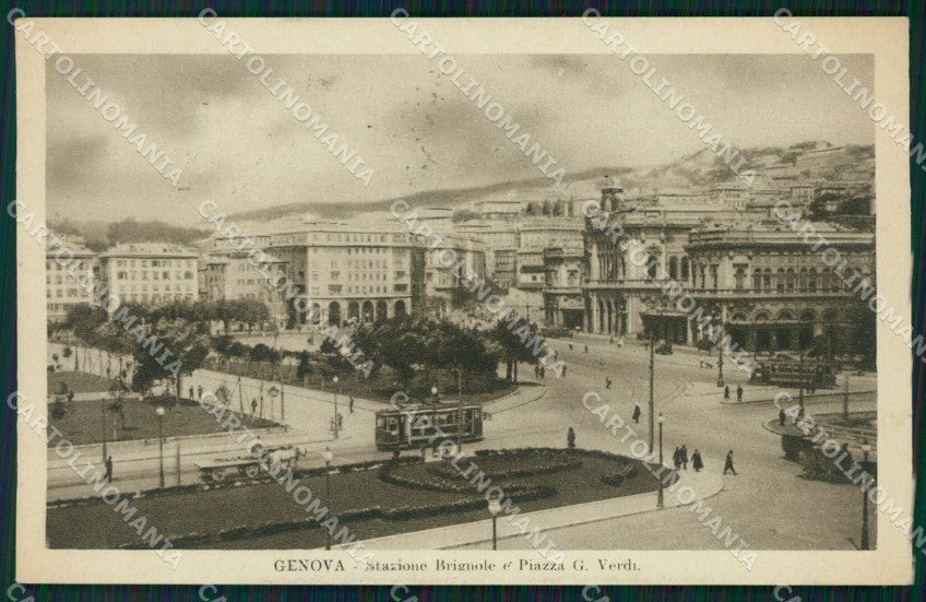 Genova Città Stazione Brignole cartolina WX2976 – fronte