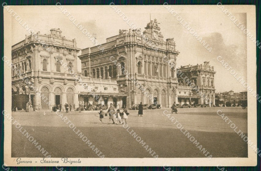 Genova Città Stazione Brignole cartolina WX2977 – fronte
