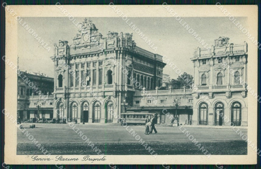 Genova Città Stazione Brignole cartolina WX2982 – fronte