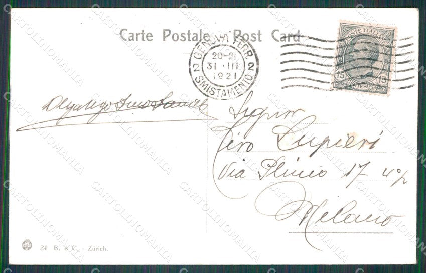 Genova Città Nuova Stazione Orientale Genova Brignole cartolina WX2984 – retro