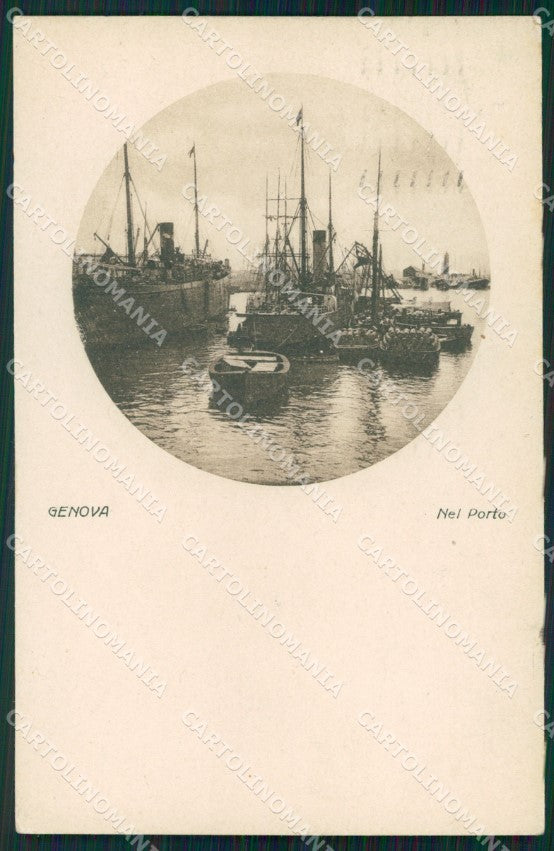Genova Città Porto cartolina WX2992 – fronte
