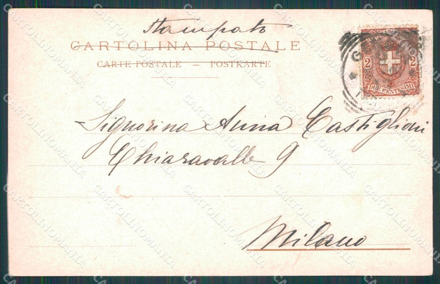 Genova Città Porto PIEGHINA cartolina WX2993 – retro