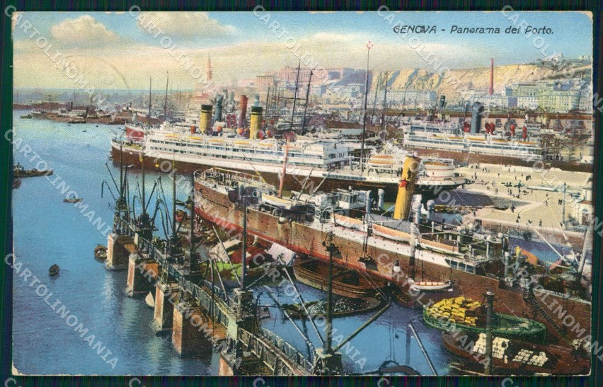 Genova Città Porto cartolina WX2994 – fronte