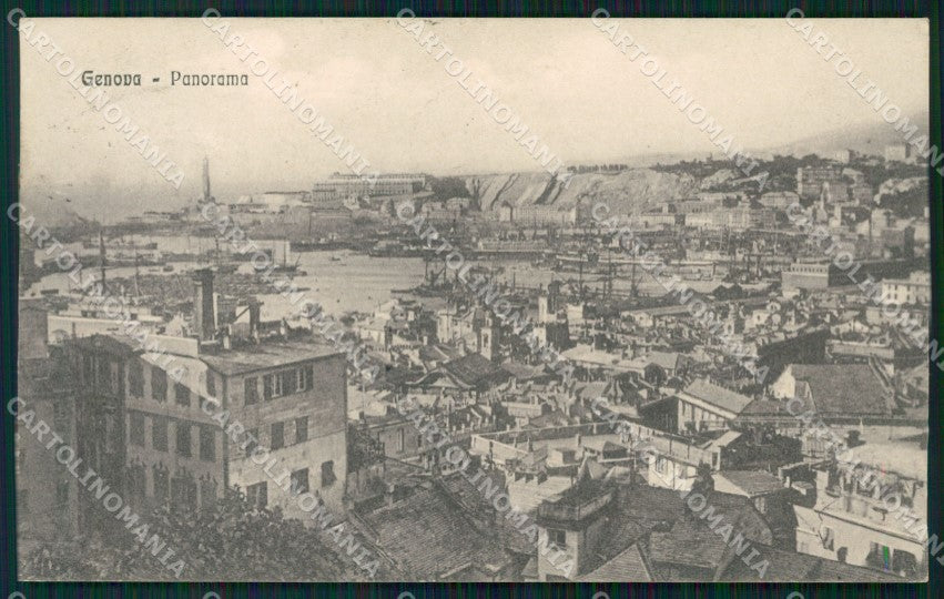 Genova Città PIEGHINA cartolina WX2997 – fronte