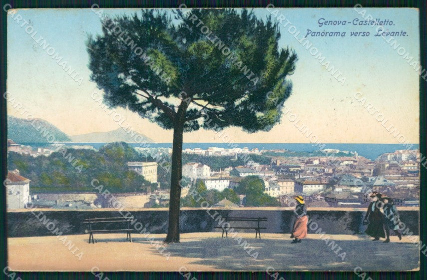 Genova Città Castelletto cartolina WX3001 – fronte