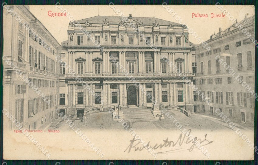 Genova Città Palazzo Ducale FORO cartolina WX3004 – fronte
